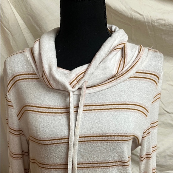 Striped Hoodie with Drawstring - Picture 3 of 4